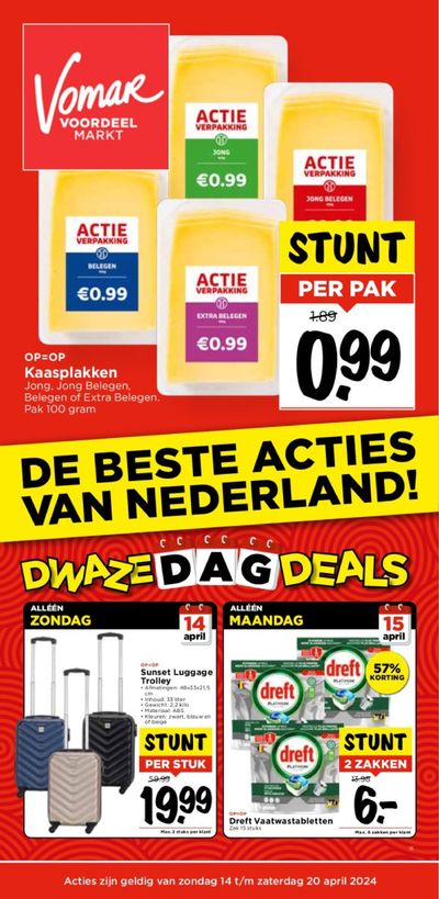 Aanbiedingen van Supermarkt in Beverwijk | De Beste Acties Van Nederalnd! bij Vomar | 13-4-2024 - 27-4-2024