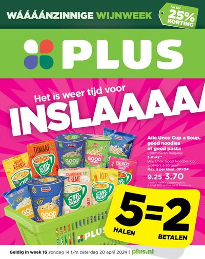 Aanbiedingen van Supermarkt in Zaanstad | Folder Plus bij Plus | 14-4-2024 - 20-4-2024