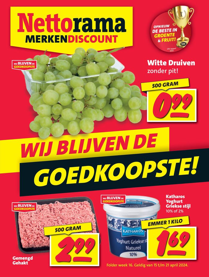 Catalogus van Nettorama in Eindhoven | Nettorama Merken Discount | 15-4-2024 - 21-4-2024