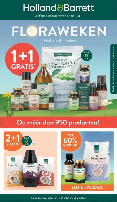 Aanbiedingen van Drogisterij & Parfumerie in 's-Hertogenbosch | Holland & Barrett Flora Weken bij Holland & Barrett | 16-4-2024 - 30-4-2024
