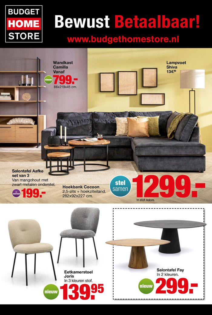 Catalogus van Budget Home Store in Horst | Budget Home Store folder | 16-4-2024 - 30-4-2024