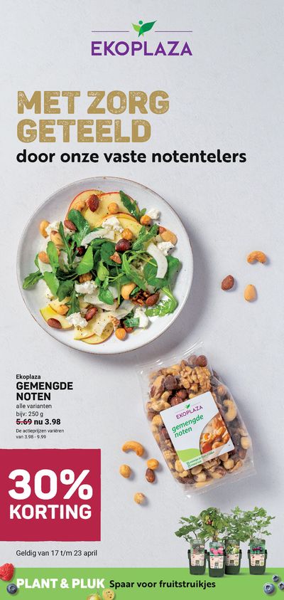 Aanbiedingen van Biomarkt in Diemen | Met Zorg Geteeled door onze vaste notentelers bij Eko Plaza | 18-4-2024 - 2-5-2024