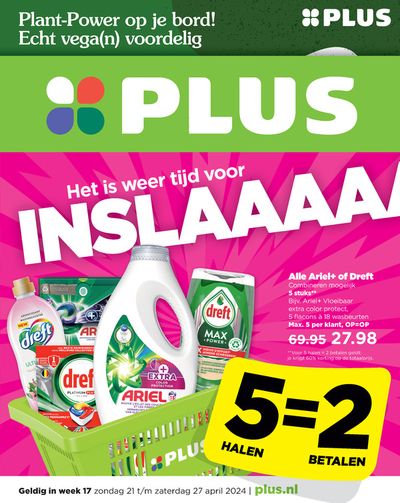 Aanbiedingen van Supermarkt in Almelo | Plus folder! bij Plus | 18-4-2024 - 2-5-2024