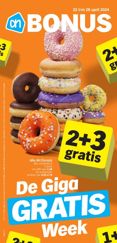Aanbiedingen van Supermarkt in 's-Hertogenbosch | De Giga Gratis Week bij Albert Heijn | 20-4-2024 - 4-5-2024
