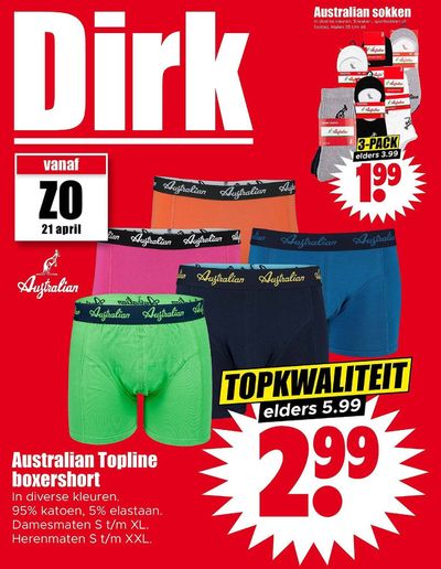 Aanbiedingen van Supermarkt in Dordrecht | Folder Dirk! bij Dirk | 21-4-2024 - 27-4-2024