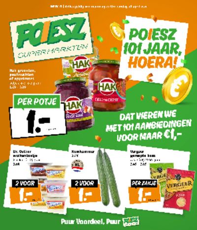 Aanbiedingen van Supermarkt in Emmeloord | Okkinga Communicatie! bij Poiesz | 20-4-2024 - 4-5-2024