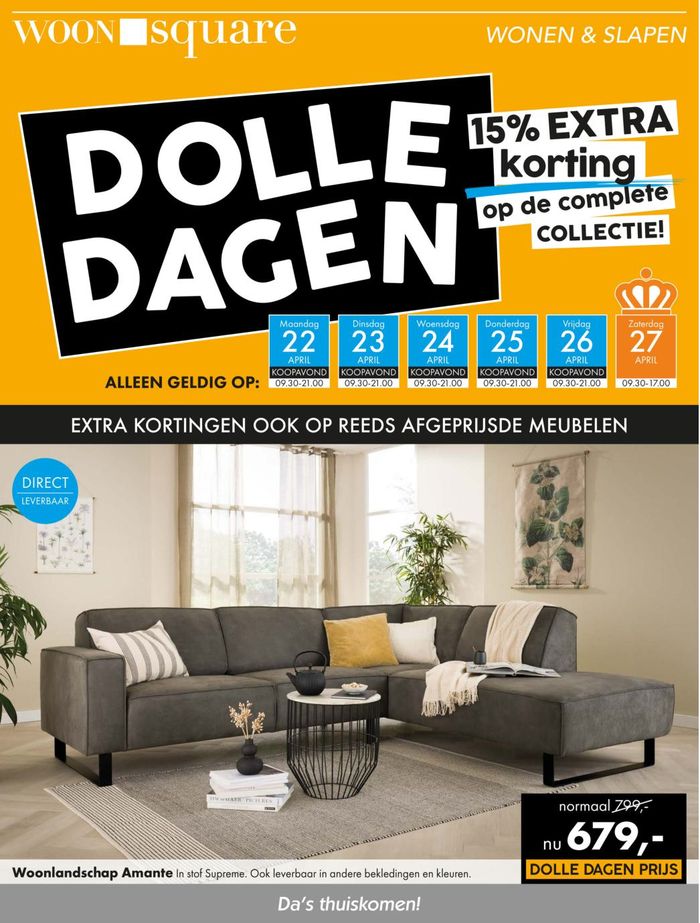 Catalogus van Woonsquare in Middelburg | Dolle Dagen | 21-4-2024 - 28-4-2024