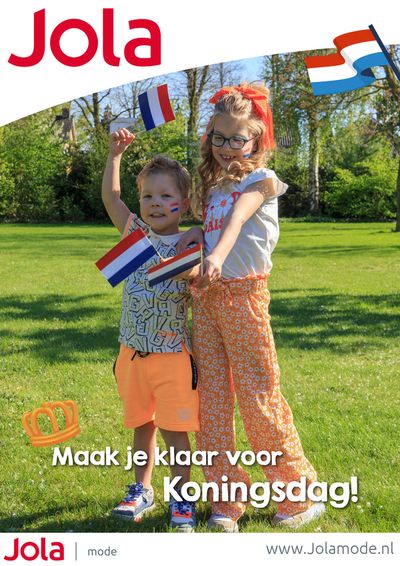 Aanbiedingen van Kleding, Schoenen & Accessoires in Barneveld | Maak je klaar voor Koningsdag! bij Jola Mode | 22-4-2024 - 6-5-2024