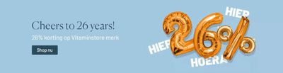 Aanbiedingen van Drogisterij & Parfumerie in Hillegom | 26% korting op Vitaminstore merk bij Vitaminstore | 25-4-2024 - 2-5-2024