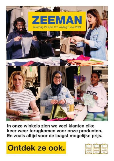 Aanbiedingen van Kleding, Schoenen & Accessoires in Oudenbosch | Zeeman folder bij Zeeman | 27-4-2024 - 11-5-2024