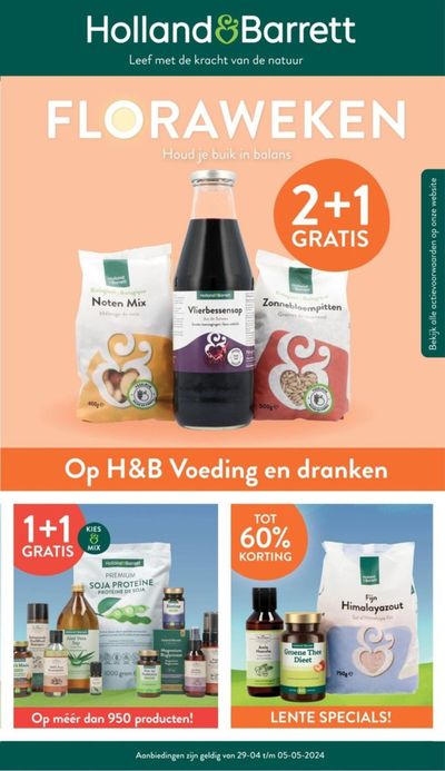 Aanbiedingen van Drogisterij & Parfumerie in Winterswijk | Floraweken bij Holland & Barrett | 29-4-2024 - 13-5-2024
