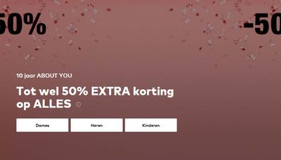 Aanbiedingen van Kleding, Schoenen & Accessoires in Oostburg | Tot wel 50% EXTRA korting op ALLES bij ABOUT YOU | 3-5-2024 - 16-5-2024