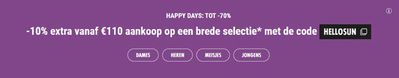 Aanbiedingen van Kleding, Schoenen & Accessoires in Den Haag | Happy Days Tot -70% bij Sarenza | 3-5-2024 - 7-5-2024