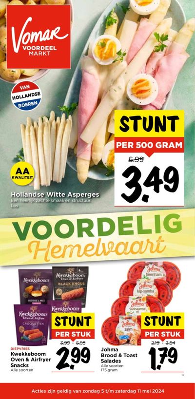 Aanbiedingen van Supermarkt in Heemstede | Voordelig Hemelvaart bij Vomar | 4-5-2024 - 18-5-2024