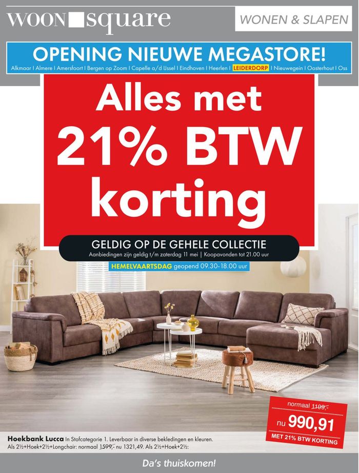 Catalogus van Woonsquare in Almere | Alles met 21% BTW korting! | 5-5-2024 - 19-5-2024