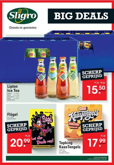 Aanbiedingen van Supermarkt in Oost-Souburg | Sligro folder bij Sligro | 15-4-2024 - 13-5-2024