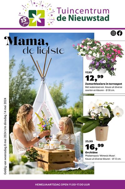 Aanbiedingen van Bouwmarkt & Tuin in Dronten | Mama De Liefste bij Tuincentrum de Nieuwstad | 8-5-2024 - 14-5-2024