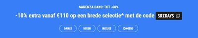 Aanbiedingen van Kleding, Schoenen & Accessoires in Breda | -10% extra vanaf €110 op een brede selectie bij Sarenza | 8-5-2024 - 19-5-2024