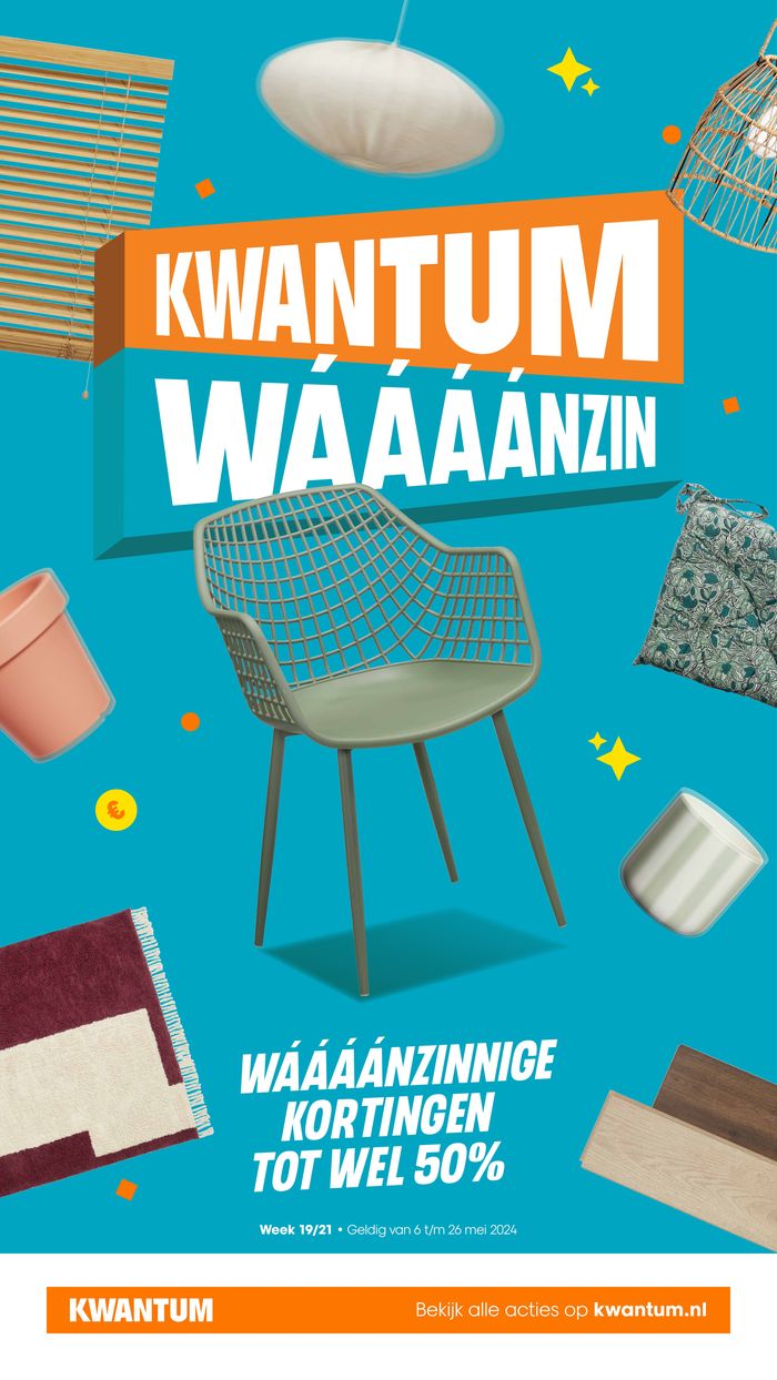 Catalogus van Kwantum in Amsterdam | Kwantum Folder - 1924k Online Waanzin Folder Wk19-21 Nl | 9-5-2024 - 23-5-2024