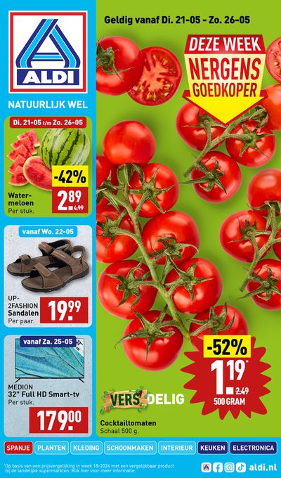 Aanbiedingen van Supermarkt in Leeuwarden | Geldig vanaf Di. 21-05-Zo. 26-05 bij Aldi | 16-5-2024 - 30-5-2024