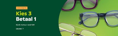 Aanbiedingen van Opticien in Leeuwarden | Kies 3 Betaal 1 bij Specsavers | 16-5-2024 - 30-5-2024