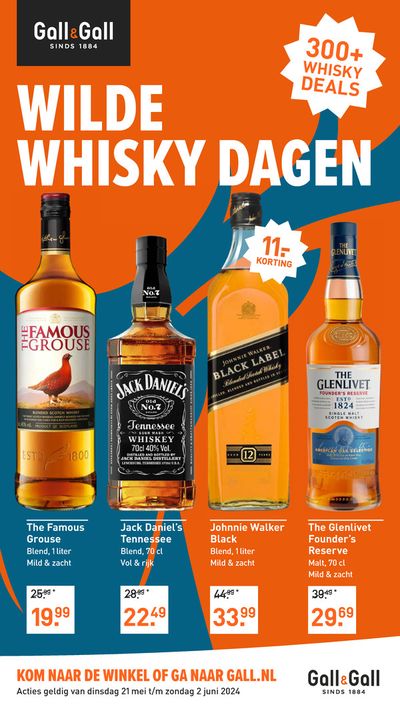 Aanbiedingen van Supermarkt in Woudenberg | Wilde Whisky Dagen bij Gall & Gall | 21-5-2024 - 4-6-2024