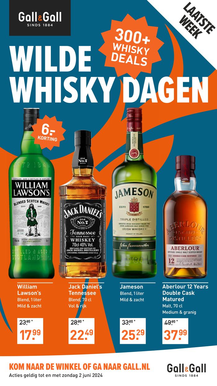 Catalogus van Gall & Gall in Someren | Gall & Gall Wilde Whisky Dagen | 27-5-2024 - 10-6-2024