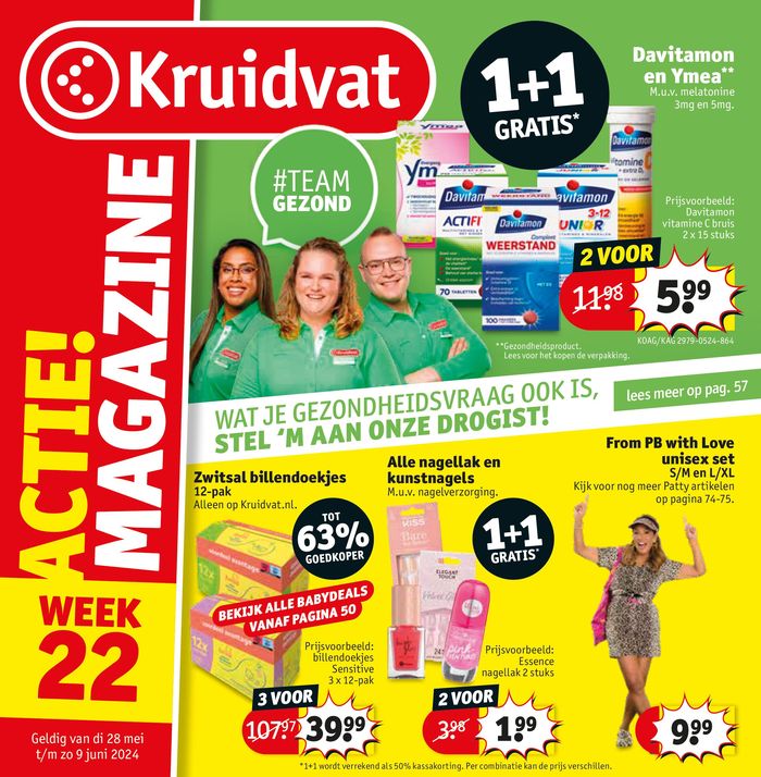 Catalogus van Kruidvat in Veldhoven | Actie Mgazine! | 27-5-2024 - 9-6-2024