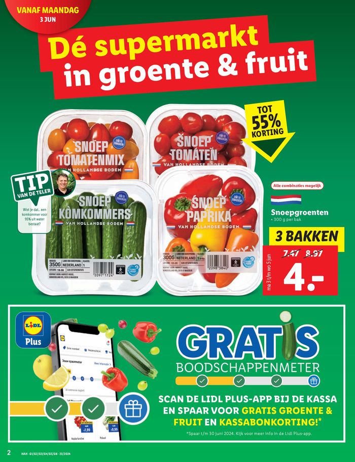 Catalogus van Lidl in Krimpen aan den IJssel | De goedkóópste supermarkt in bio groente & fruit | 30-5-2024 - 12-6-2024