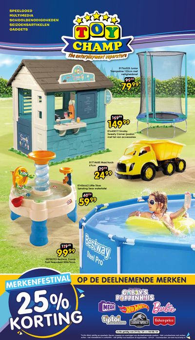 Aanbiedingen van Baby, Kind & Speelgoed in Best | Zomer folder bij ToyChamp | 8-7-2024 - 4-8-2024