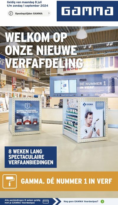 Catalogus van Gamma in Utrecht | GAMMA Welkom Op Onze Nieuwe Verfafdeling | 8-7-2024 - 1-9-2024