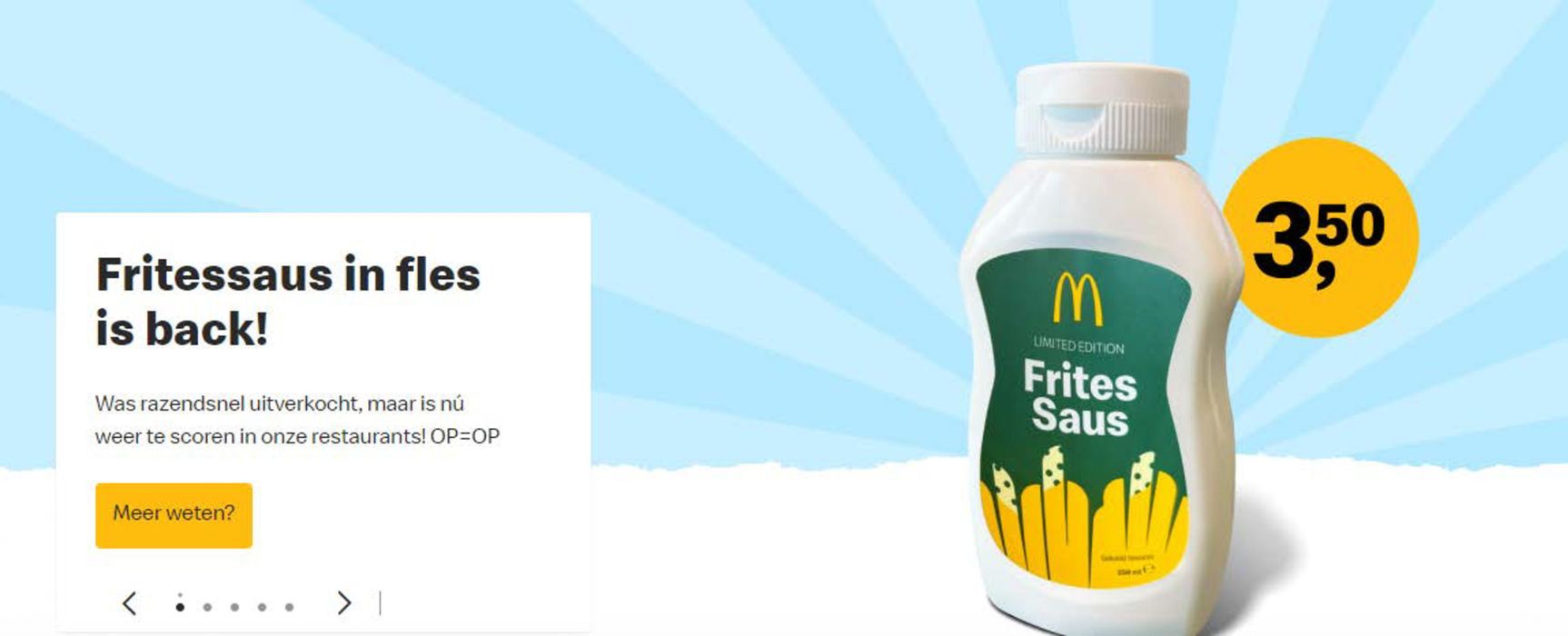 Catalogus van McDonald's | Fritessaus in fles is back! | 11-7-2024 - 28-7-2024