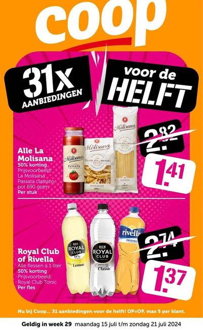 Aanbiedingen van Supermarkt in Den Haag | Coop Actie bij Coop | 15-7-2024 - 29-7-2024