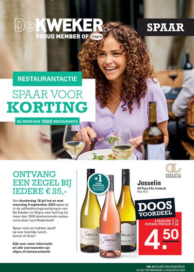 Aanbiedingen van Restaurants in Amsterdam | De Kweker Spaar bij De Kweker | 18-7-2024 - 12-8-2024
