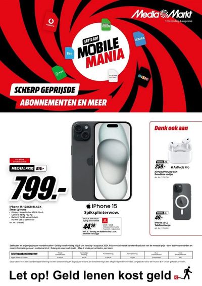 Catalogus van Media Markt in Alphen aan den Rijn | Digitale flyer: aanbiedingen bij MediaMarkt | 25-7-2024 - 4-8-2024