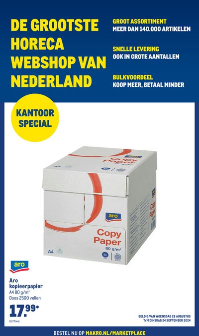 Catalogus van Makro in 's-Hertogenbosch | Webshop kantoor special | 28-8-2024 - 24-9-2024