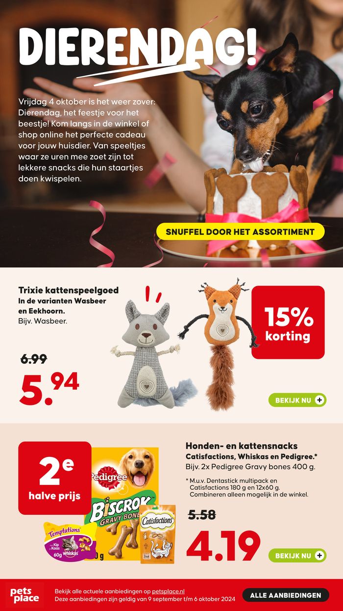 Catalogus van Pets Place in Heerenveen | Pets Place folder | 10-9-2024 - 21-9-2024