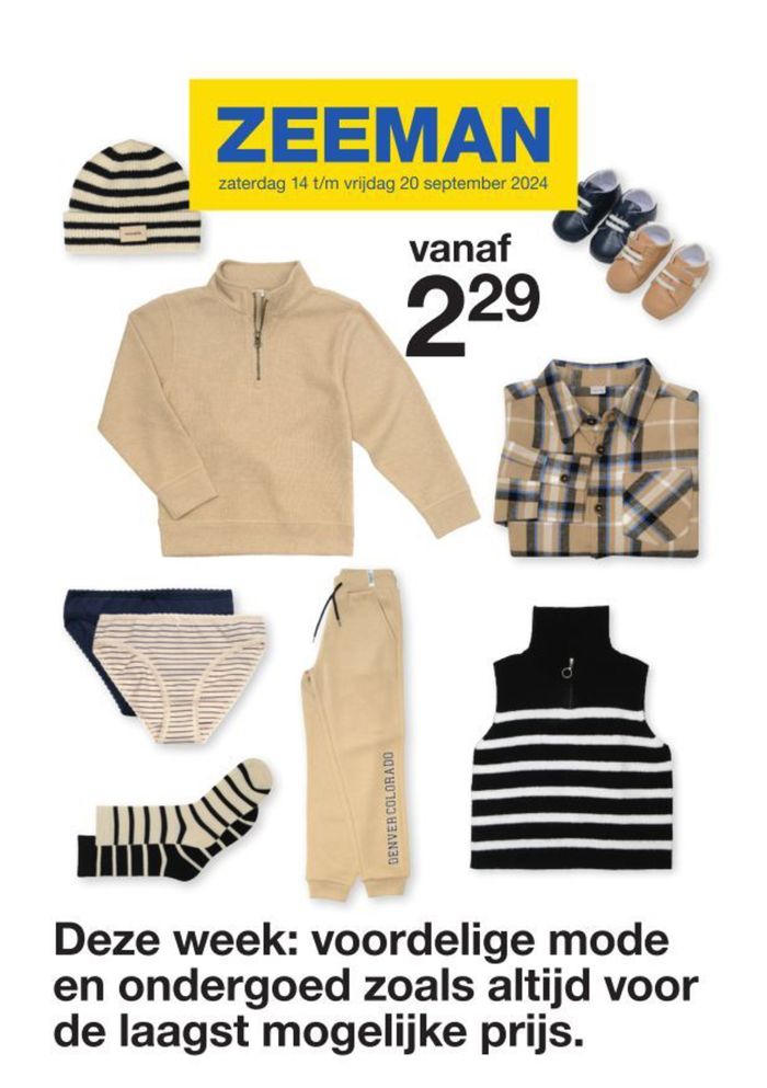 Catalogus van Zeeman in Hoofddorp | Zeeman folder | 14-9-2024 - 28-9-2024