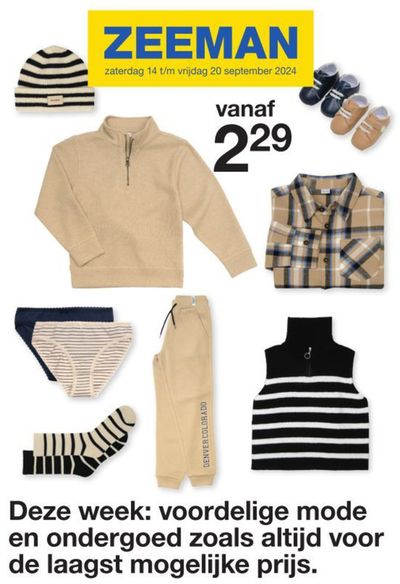 Catalogus van Zeeman in Brunssum | Zeeman folder | 14-9-2024 - 28-9-2024