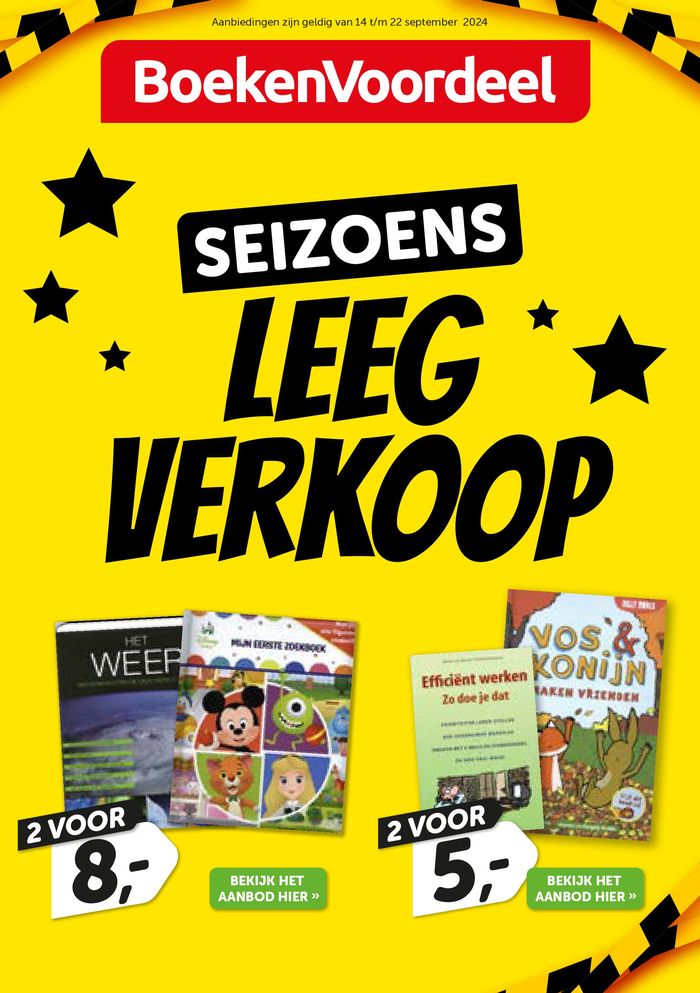 Catalogus van Boekenvoordeel in Sluis | Folder Boekenvoordeel | 14-9-2024 - 22-9-2024