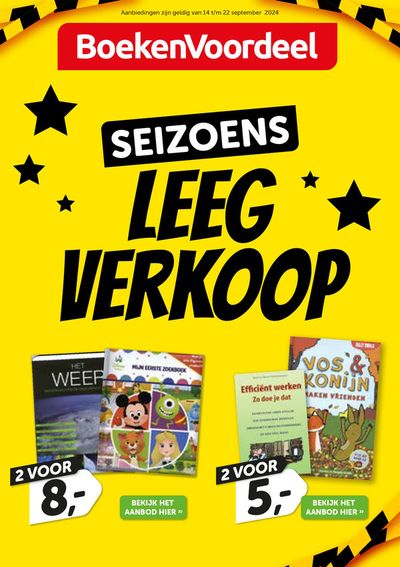 Aanbiedingen van Boeken & Muziek in Bleiswijk | Folder Boekenvoordeel bij Boekenvoordeel | 14-9-2024 - 22-9-2024