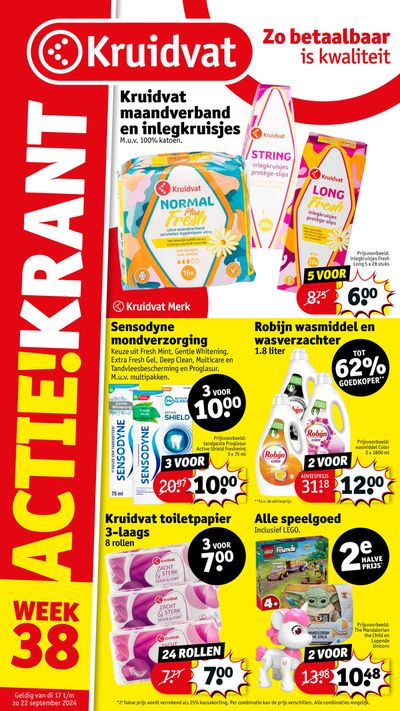 Aanbiedingen van Drogisterij & Parfumerie in Wormerveer | Kruidvat folder bij Kruidvat | 17-9-2024 - 1-10-2024