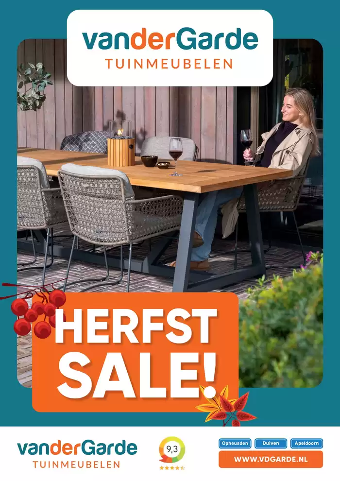 Catalogus van Van der Garde tuinmeubelen in Duiven | Herfst Sale! | 30-9-2024 - 30-11-2024