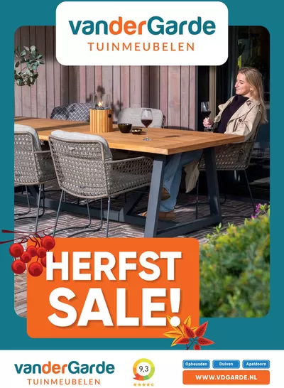 Aanbiedingen van Bouwmarkt & Tuin in Rheden | Herfst Sale! bij Van der Garde tuinmeubelen | 30-9-2024 - 30-11-2024