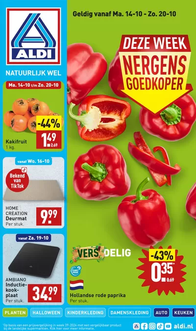 Catalogus van Aldi in Culemborg | Kortingen en acties | 9-10-2024 - 23-10-2024