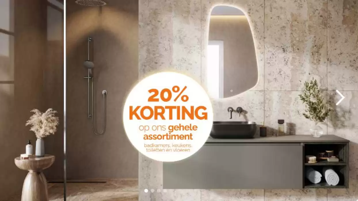 Catalogus van Mega Tegels & Badkamers | 20% Korting | 10-10-2024 - 24-10-2024