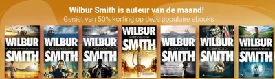 Aanbiedingen van Boeken & Muziek in Breda | Wilbur Smith is auteur van de maand! bij eBook.nl | 11-10-2024 - 31-10-2024