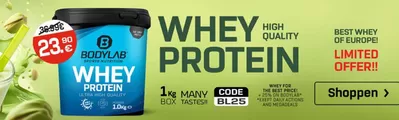 Aanbiedingen van Sport in Eindhoven | Whey Protein bij Bodylab | 11-10-2024 - 25-10-2024