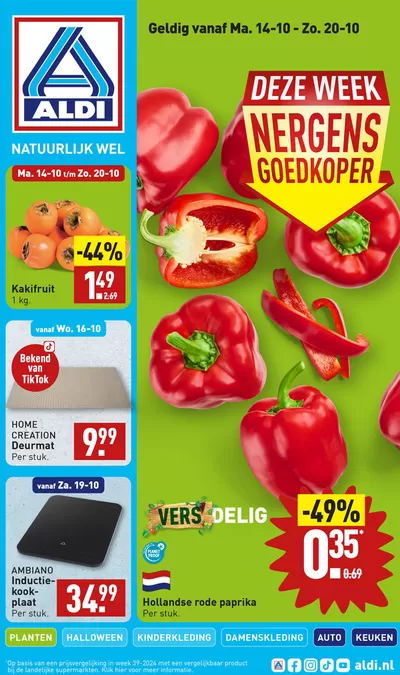 Catalogus van Aldi in Winschoten | Nieuwe aanbiedingen om te ontdekken | 12-10-2024 - 26-10-2024