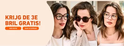 Aanbiedingen van Opticien in Utrecht | Krijg de 3E Bril Gratis! bij eyes and more | 15-10-2024 - 29-10-2024